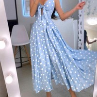 Sexy Sling High Waist Sleeveless Dress - Thumbnail 1