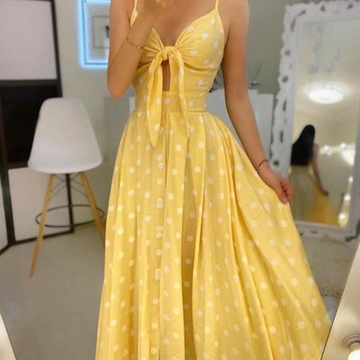 Sexy sling high waist sleeveless dress - Thumbnail 1