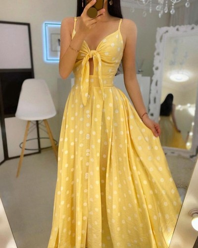 Sexy Sling High Waist Sleeveless Dress