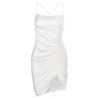 Sexy Backless Sling Solid Color Sleeveless Dress - Thumbnail 4