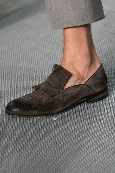 Handamade Men Beautifully Manufacture Gray Black Tone Fring Loafer Shoes, Men Wingtip Oxfords Loafers Moccasin Shoes