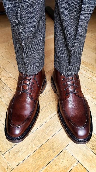Men Handmade Classic Dark Brown Office Wear Work Shoes Handmade
