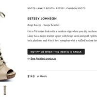 100% Authentic New Betsey Johnson Lizzy Boots - Thumbnail 2