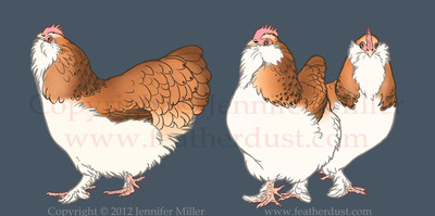 SALE 8x10 "Three French Hens" - Print