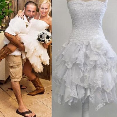 Countryside short bridal gown wedding dresses - Thumbnail 2