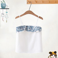 Original Ocean Wave Summer Sling Cardigan Jacket Skirt Three-piece Set - Thumbnail 5