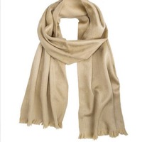 Alpaca Solid Color Scarves - Thumbnail 1