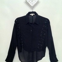 Black Hi-Lo Shirt