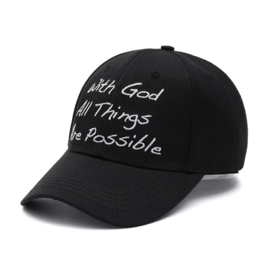 "with god all things are possible" cap