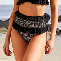 Long Sleeve Pure Color Women's White Lace Dress - Thumbnail 4