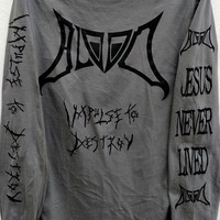 BLOOD "Impulse to Destroy" Longsleeve shirt. - Thumbnail 1