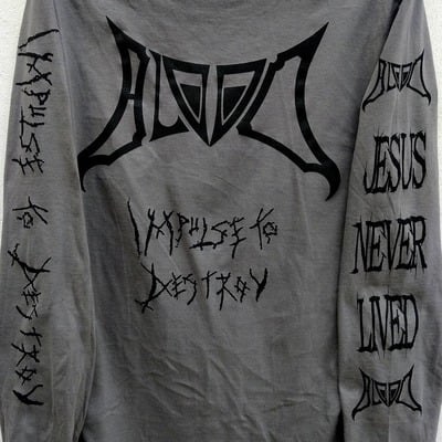 Blood "impulse to destroy" longsleeve shirt.