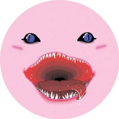 1" x 1" pin-pixel kirby face