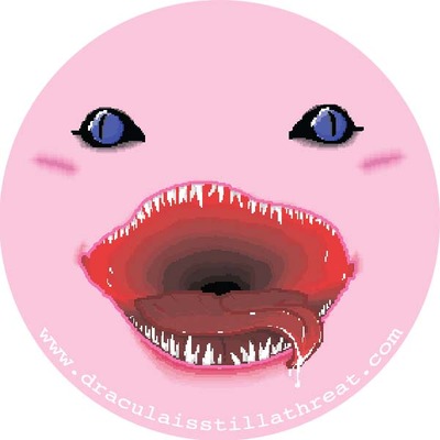 2" x 2" sticker-pixel kirby face