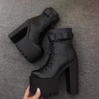 15cm short boots women's shoes S-470 - Thumbnail 2