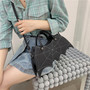 Gothic Punk Halloween Black Bat Bag-1