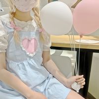 Original sweet and cute strap dress - Thumbnail 7