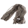 Animal Leopard Print Chiffon Long Scarf Shawl Wrap - Thumbnail 2