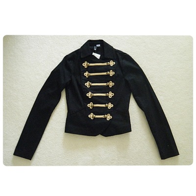 (new with tags) black/gold band jacket