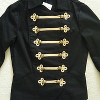 (New with tags) Black/Gold Band Jacket - Thumbnail 1