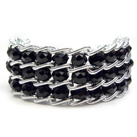 "Transparent" Glass Bead Bracelet - Thumbnail 1