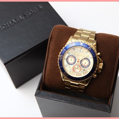 Michael kors everest gold-tone chronograph mens watch mk5792