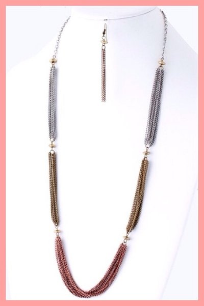 Tri-tone necklace 
