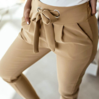 Sexy Solid Color Casual High Waist Pants - Thumbnail 2