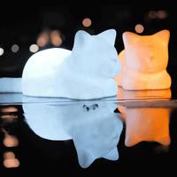 Cute Cartoon Cat Led Small Night Light - Thumbnail 1