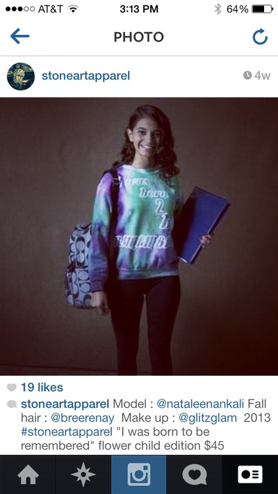 Custom Galaxy crew neck  "I was born to be remembered" 