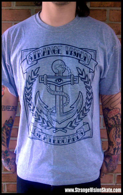 GREY ANCHOR T-SHIRT