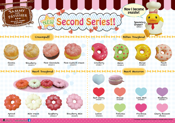 Rare Sammy The Patissier Super Kawaii Squishy Cell Phone Charms Series 2