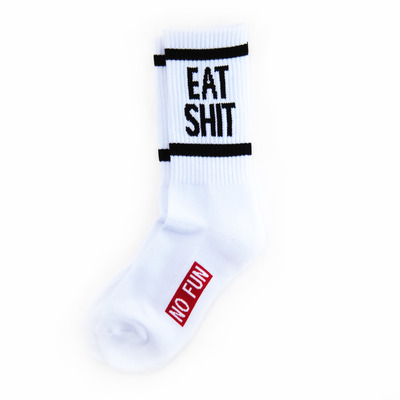 "Eat Shit" socks