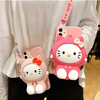 Cute Kitty Cat Pocket iPhone Cases - Thumbnail 2