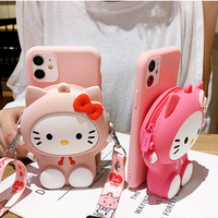 Cute Kitty Cat Pocket iPhone Cases - Thumbnail 1