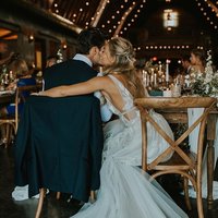 SP1531,V-neck A-line Wedding Dresses Lace Appliques Tulle Bridal Gowns with Plunging Back Wedding Gown robe de soirée de mariage - Thumbnail 3