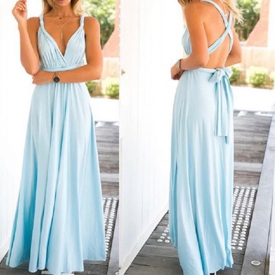 Sp1537,mix match sheath slip floor length bridesmaid dresses
