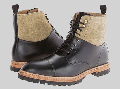 Men Decent Fashion Black Captoe Ankle High Handmade Boot