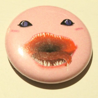 1" x 1" Pin-Pixel Kirby Face