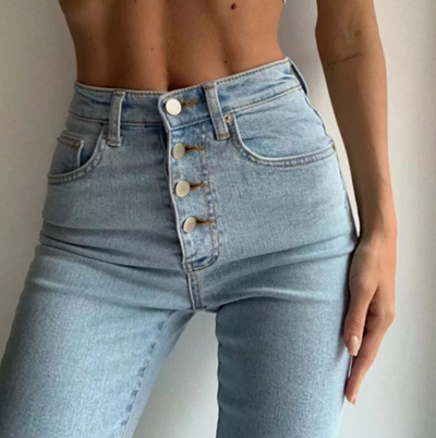 Slim High Waist Stretch Jeans