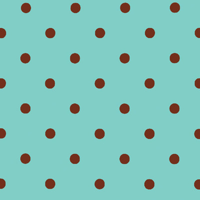 Chocolate dots on aqua | extra large printed tissue paper