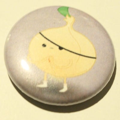 1" x 1" pin - onion