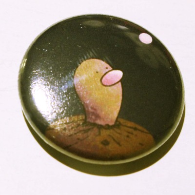 1" x 1" pin - diglett (pokemon)