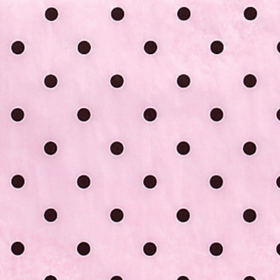 Black dots on pink | extra large printed tissue paper