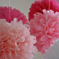 Black Dots on Pink | Extra Large Printed Tissue Paper - Thumbnail 1