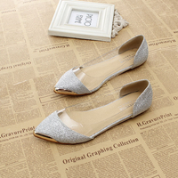 Transparent pointed shoes S-492 - Thumbnail 1