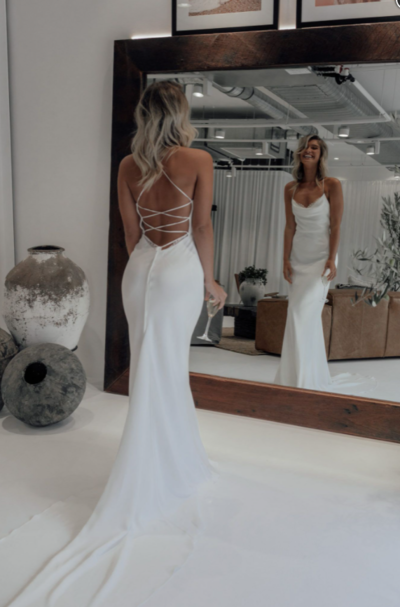 Mermaid Halter Backless Wedding Dresses