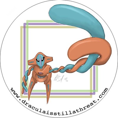 2" x 2" sticker - deoxys (pokemon)