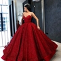 SP1567,Sweetheart Red Military Ball Prom Dress Sparkly Quinceanera Dress-1