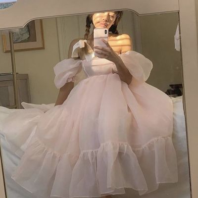 Sp1571,princess light pink chiffon party dresses,prom dress for girls - Thumbnail 4